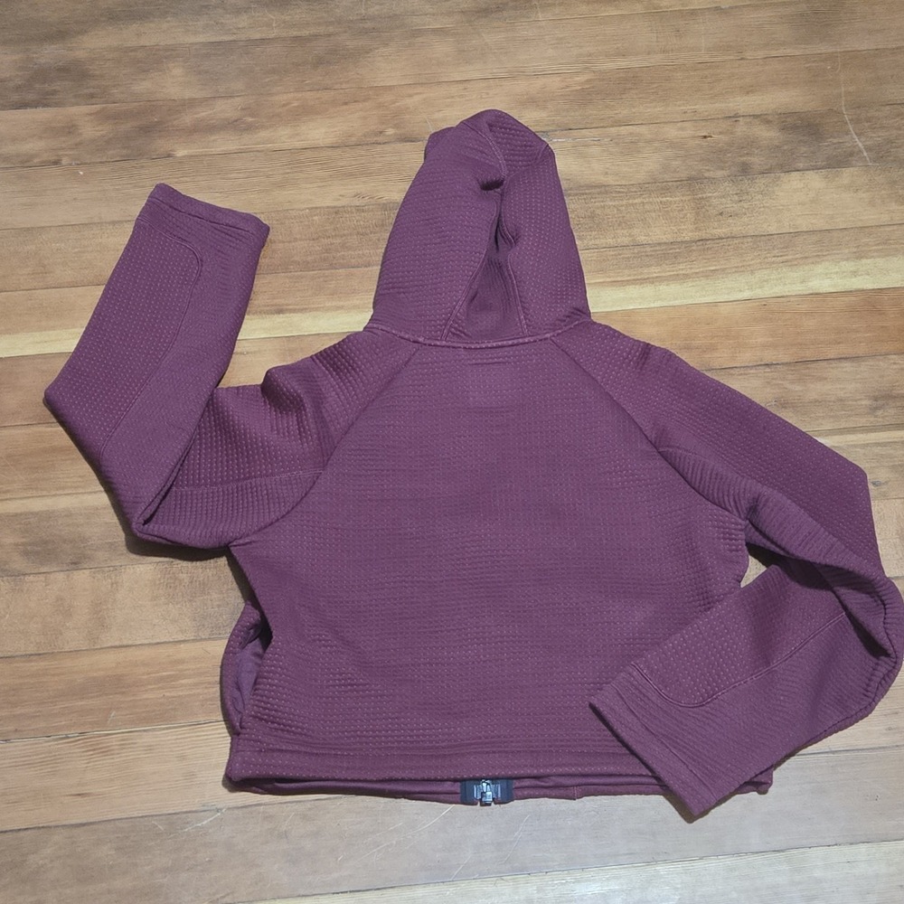 Nike Tech Fleece Full Zip Hoodie Womens Size S Burgundy Engineered Zip Jacket - Picture 6 of 12